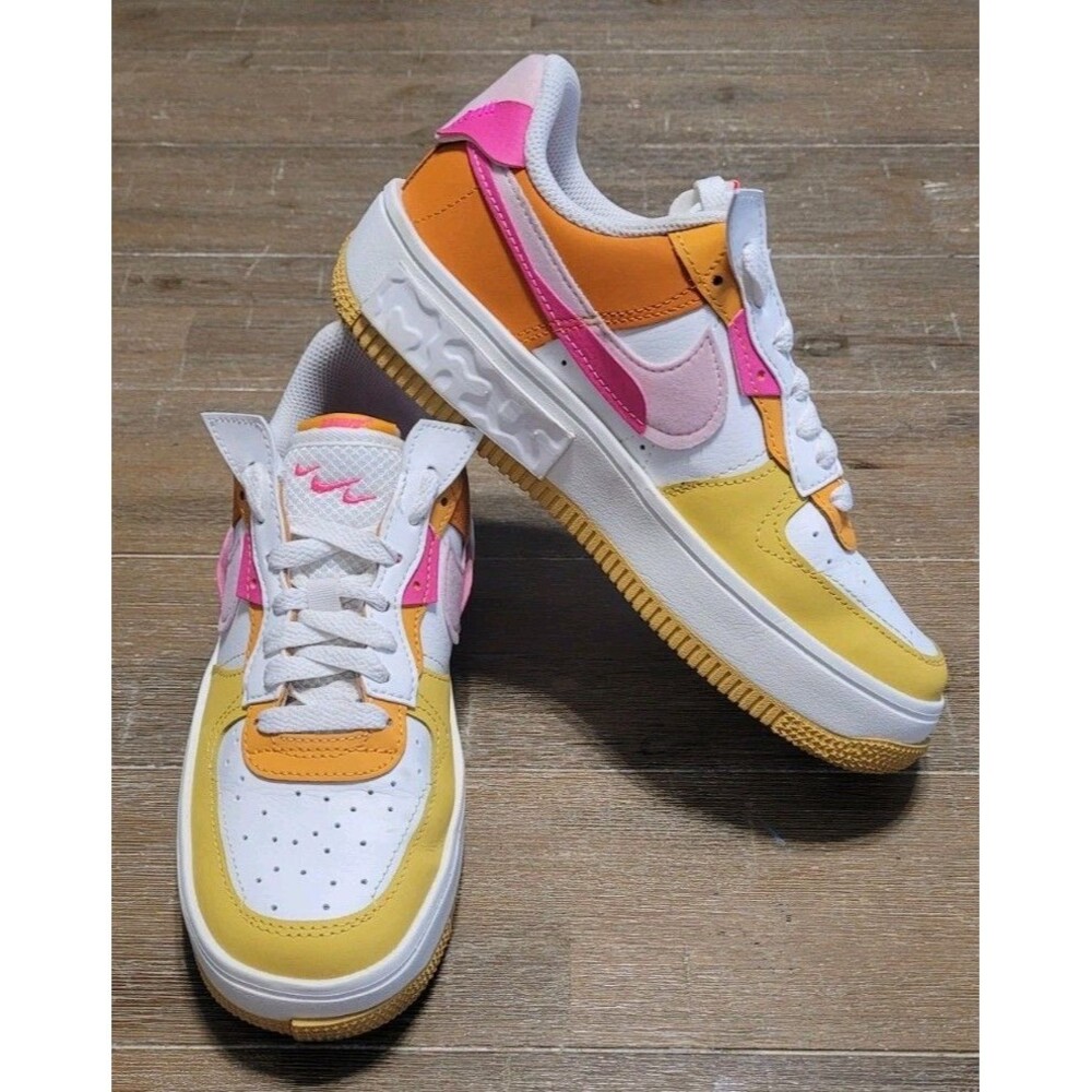 Nike Women's Fontanka Hyper Pink Sneakers - Pink, Yellow, Orange, White